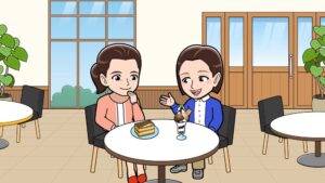 カフェレストランのイラスト