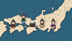 古地図と勢力争い図