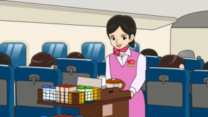 車内販売のイラスト