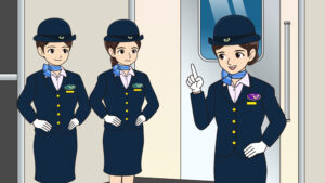 朝礼指導のイラスト