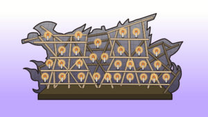 ねぶたの内側のイラスト