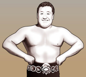 力道山の似顔絵