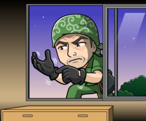 泥棒のイラスト