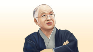 浅田次郎さんの似顔絵