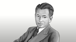 白洲次郎さんの似顔絵