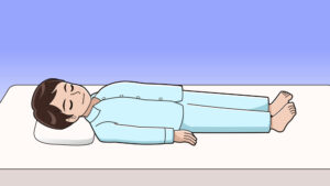 仰向けでの眠り方