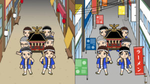 昔のお祭りと今のお祭り