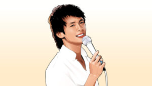 松山千春さん似顔絵