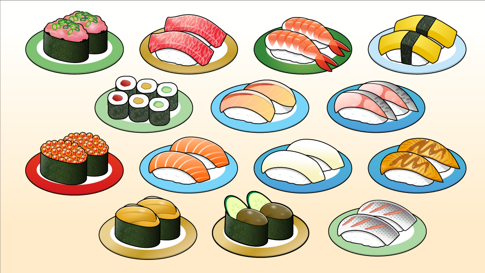 寿司ネタのイラスト