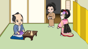 おあいそをする人