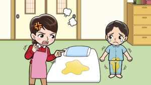 おねしょを良くする子供