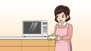 レンジで食べ物を温める