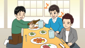 先輩芸人と後輩芸人