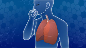 咳き込む人の肺の様子