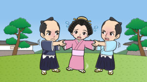 引っ張りだこの説明の絵