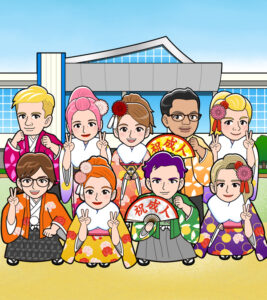 派手な成人式の様子