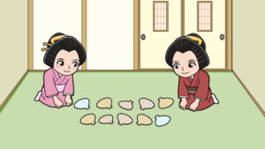 江戸時代の貝合せの遊び