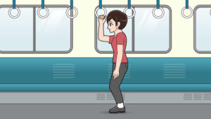 電車の中で筋肉を意識する