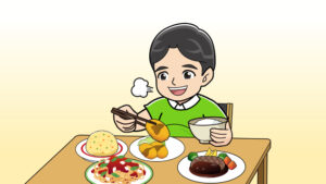 食べ過ぎて太っている人