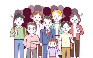 色々な年齢の人々