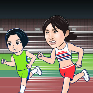 田中希実選手と競争