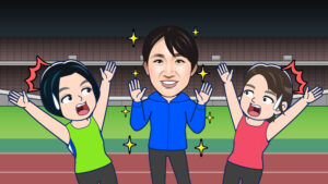 田中希実選手が登場