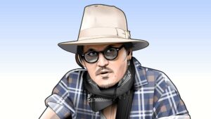 ジョニー・デップの似顔絵