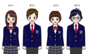 中学生のキャラクター