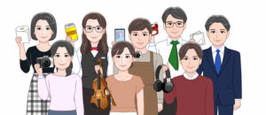 いろいろな職業の人々